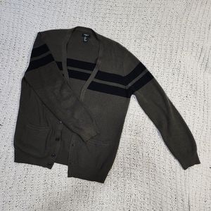 Men's Forever 21 Stripe Cardigan